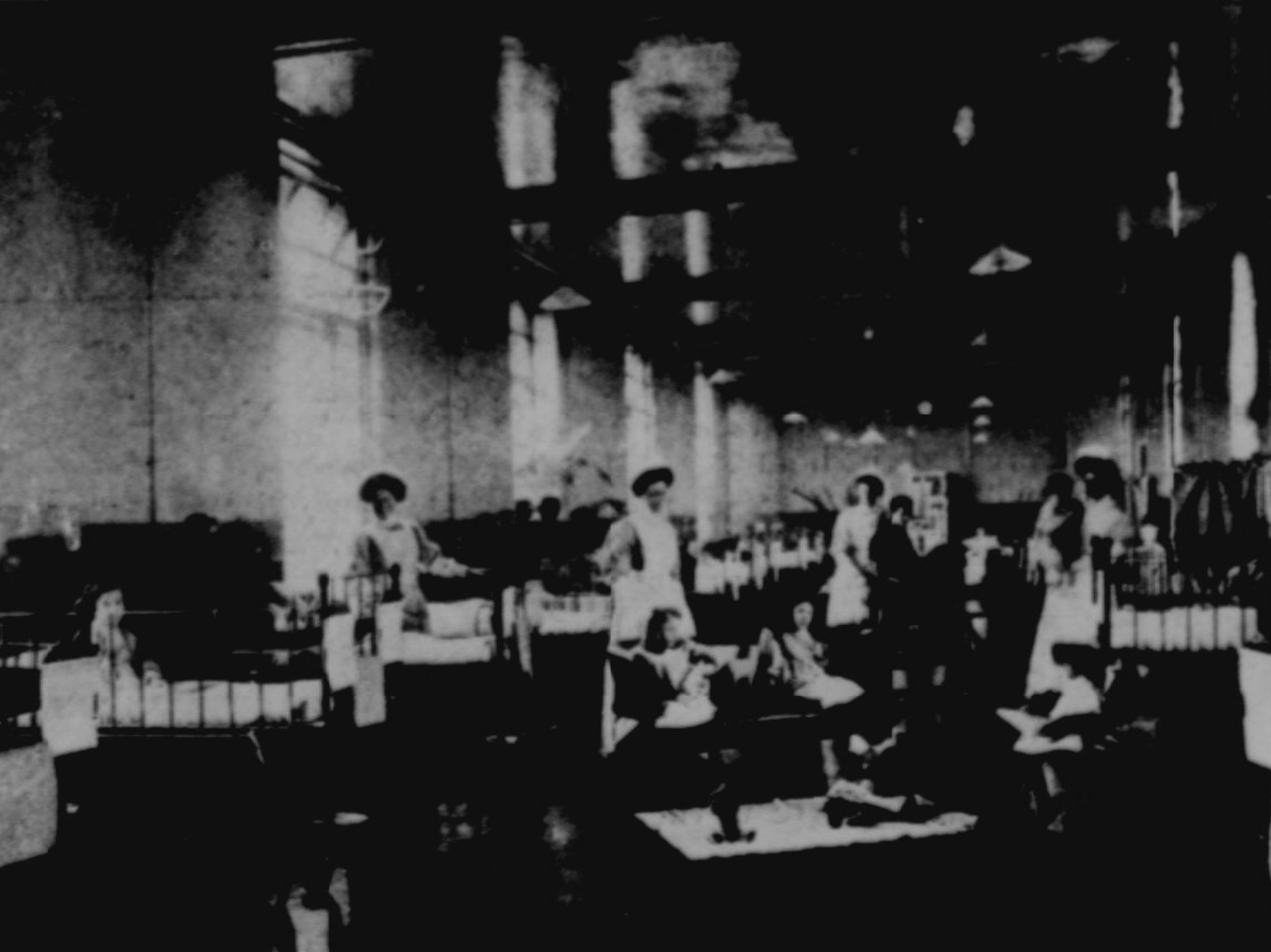 A ward in the Queen’s Hospital for Children
